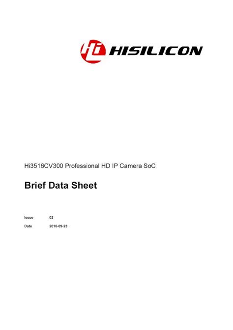 Read Brief Data Sheet Hkvstar 