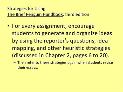 Read Brief Penguin Handbook Third Edition 