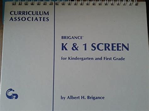 brigance kindergarten screen