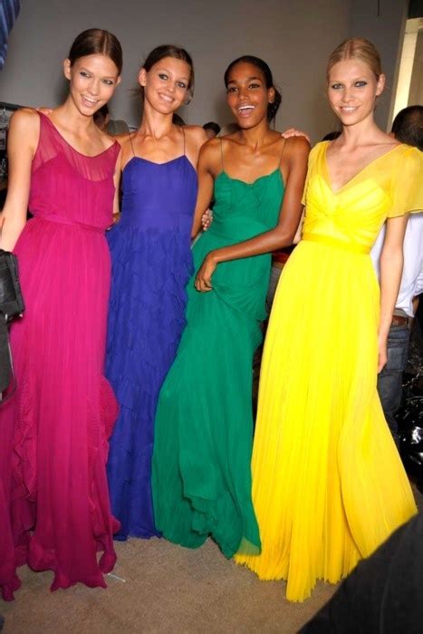 bright colored dresses