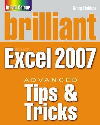 Brilliant Microsoft Excel 2007 V B A And Macros ( Brilliant Excel Solutions)