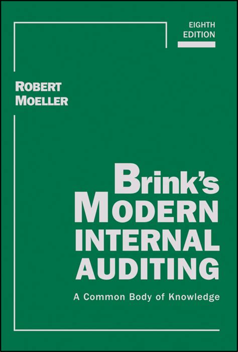 Brinks Modern Internal Auditing A Common Body Of Knowledge Wiley Corporate Fa