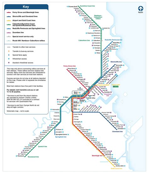 Brisbane Train Map