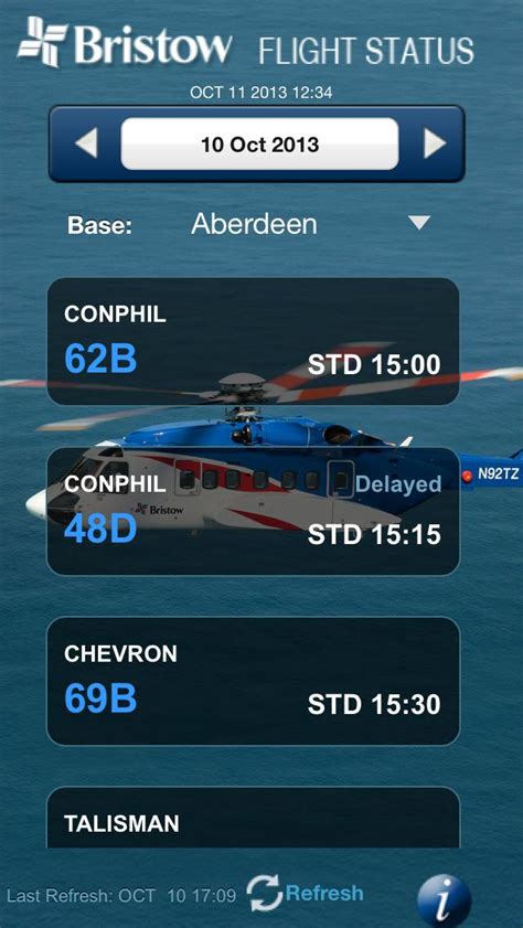 Bristow Flight Status