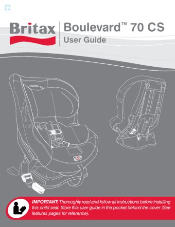 Read Britax Advocate 70 Cs User Guide 