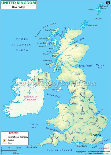 British Rivers Map