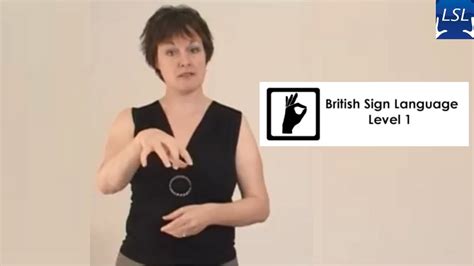 british sign language level 1 - YouTube