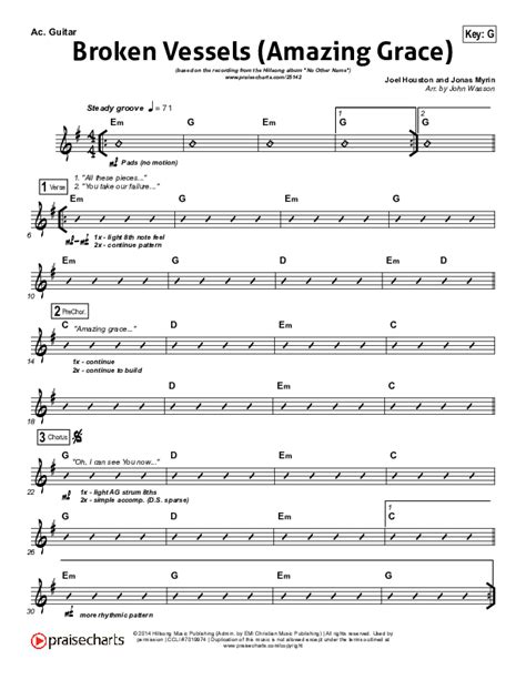Broken Vessels Chords