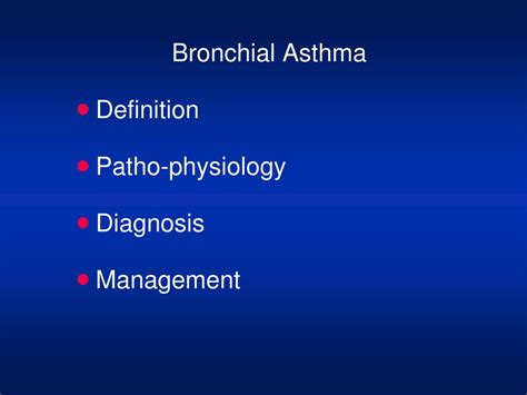 Bronchial Asthma Slideshare