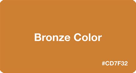 bronze color hex code