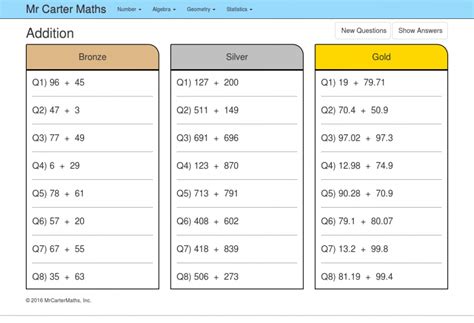 bronze silver gold m1 maths papers