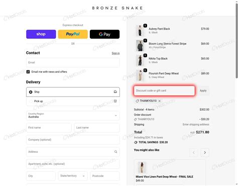 Bronze Snake Discount Code