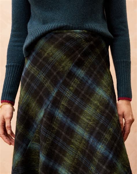 brora ladies wool and mohair A line skirt size 10 eBay