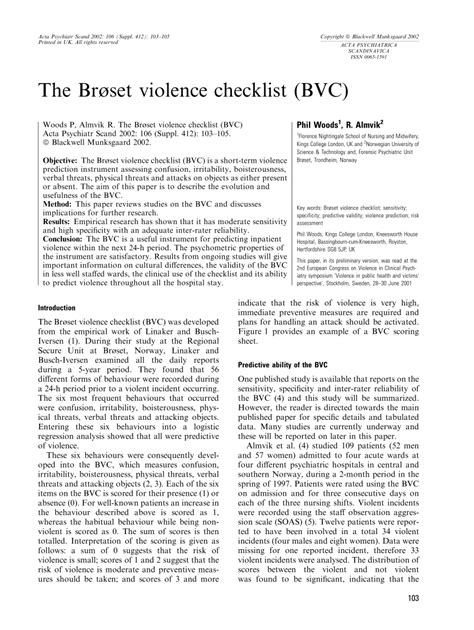 Full Download Broset Violence Checklist Pdf 