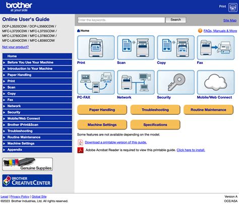 Brother Online User Guide