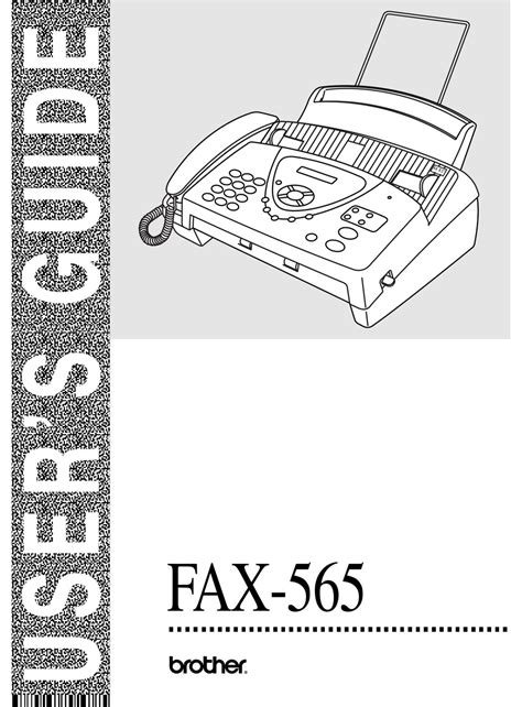 Read Brother Fax 565 User Guide 