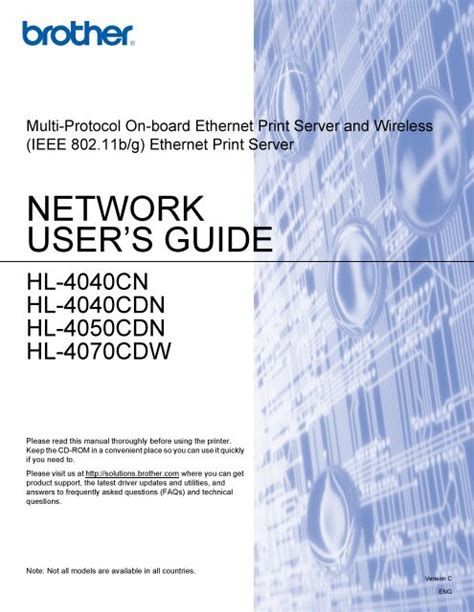 Download Brother Hl 4070Cdw User Guide 