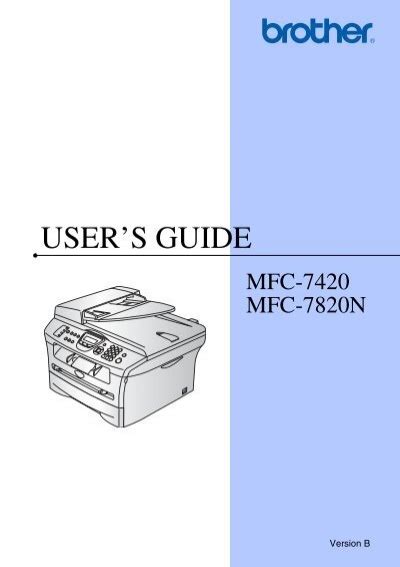 Download Brother Mfc 7420 User Guide 