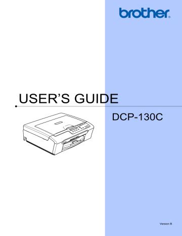 Download Brother Printer Dcp130C User Guide 