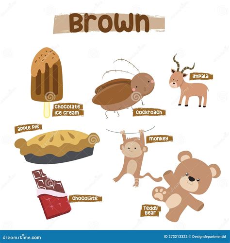 brown color things