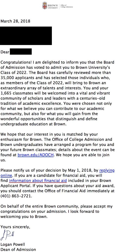 brown ed decision date 2024