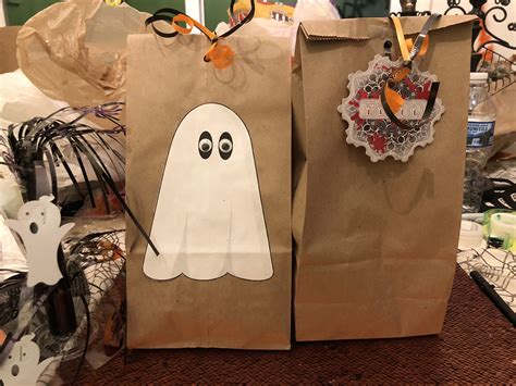 Brown Sack Halloween Bags