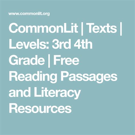 Browse 4th Grade Texts Search Commonlit Library 4th Grade Texts - 4th Grade Texts