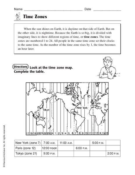 Browse Catalog Time Zones Worksheet 5th Grade - Time Zones Worksheet 5th Grade