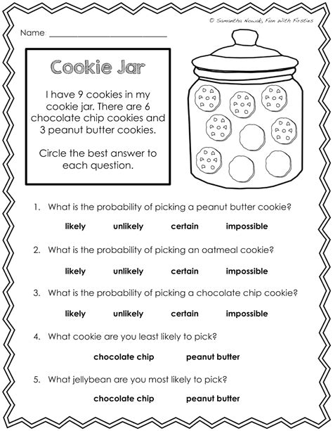 Browse Printable 2nd Grade Probability Worksheets Education Com Probablily Worksheet 2nd Grade - Probablily Worksheet 2nd Grade