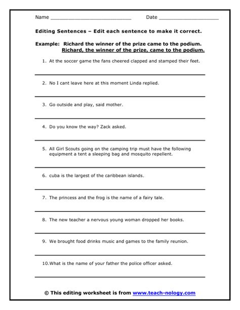 Browse Printable 4th Grade Editing Worksheets Education Com 4th Grade Writing Revision Worksheet - 4th Grade Writing Revision Worksheet