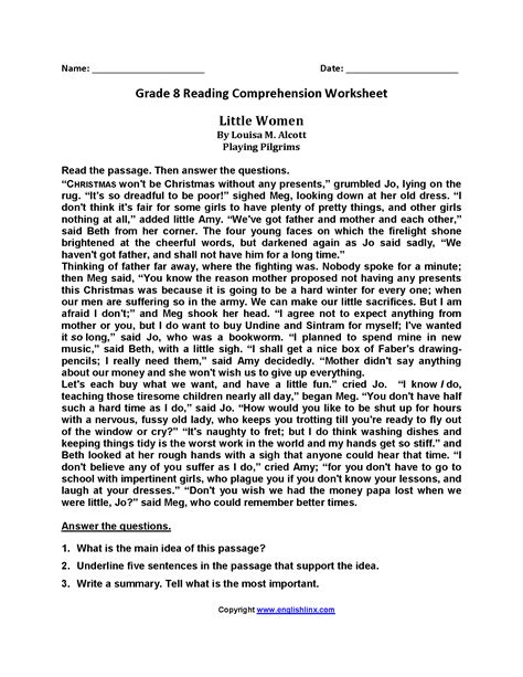 Browse Printable 8th Grade Identifying The Main Idea Main Idea 8th Grade Worksheets - Main Idea 8th Grade Worksheets