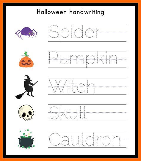 Browse Printable Writing Halloween Worksheets Education Com Halloween Writing Worksheet Preschool - Halloween Writing Worksheet Preschool