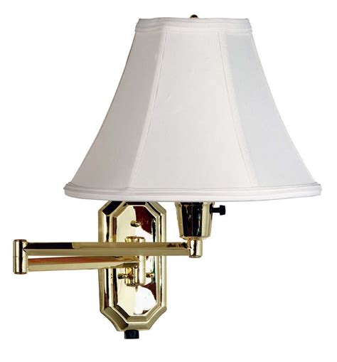 Brushed Brass Swing Arm Wall Lamps