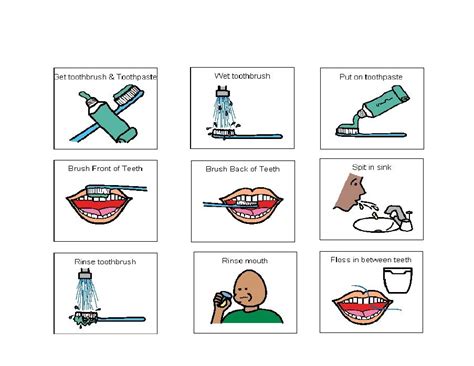 Brushing Teeth Visual Schedule