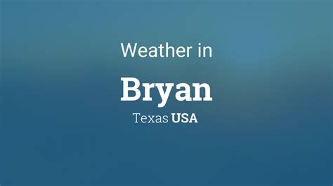 bryan texas weather
