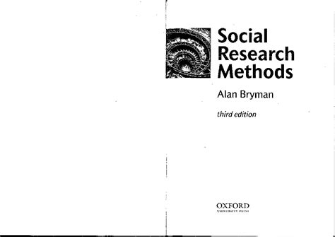 Bryman Social Research Methods 3rd Edition