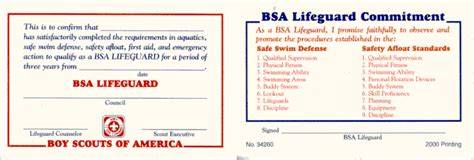 bsa lifeguard cards
