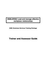 Full Download Bsbmgt502B Trainers And Assessors Guide 