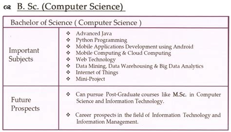Bsc Computer Science Subjects 1st Year