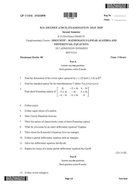 bsc electronics question papers