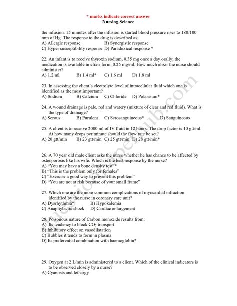 Bsc Nursing Old Question With Answer