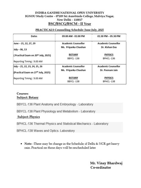 bsc physics practical schedule of bzu