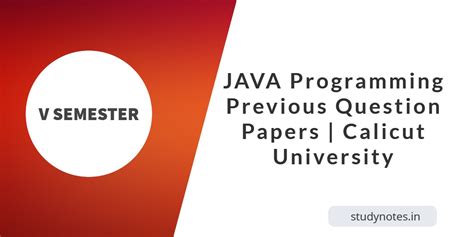 Read Bsc Computer Science Java Question Paper 