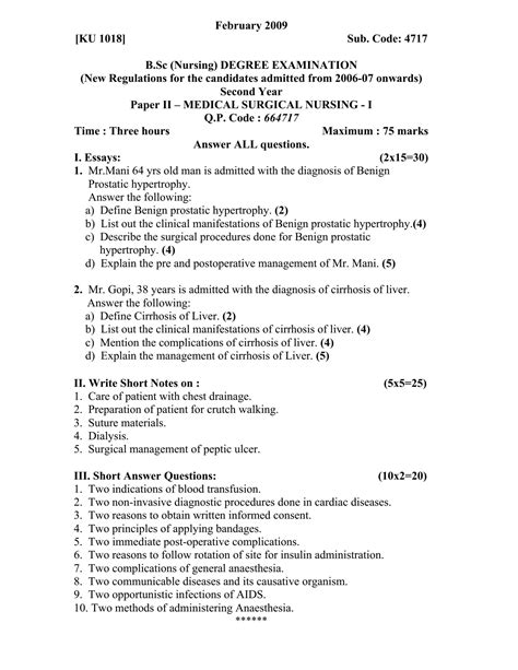 Read Online Bsc Hnt Question Paper 