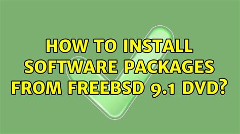 bsd install package from dvd