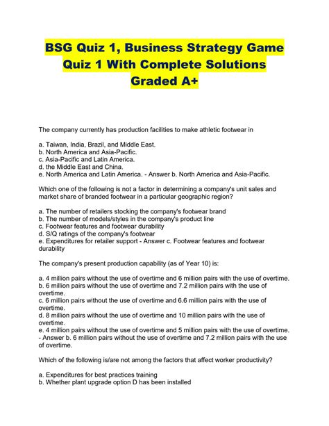 Download Bsg Quiz 1 Answers 