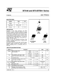 bta40800b datasheet & application notes - Datasheet Archive