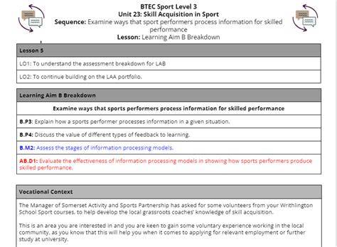 btec unit 23 hc1 p6