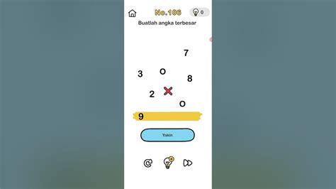 BUATLAH ANGKA TERBESAR - Buatlah Angka TerbesarBrain Out Level 106. #brainout