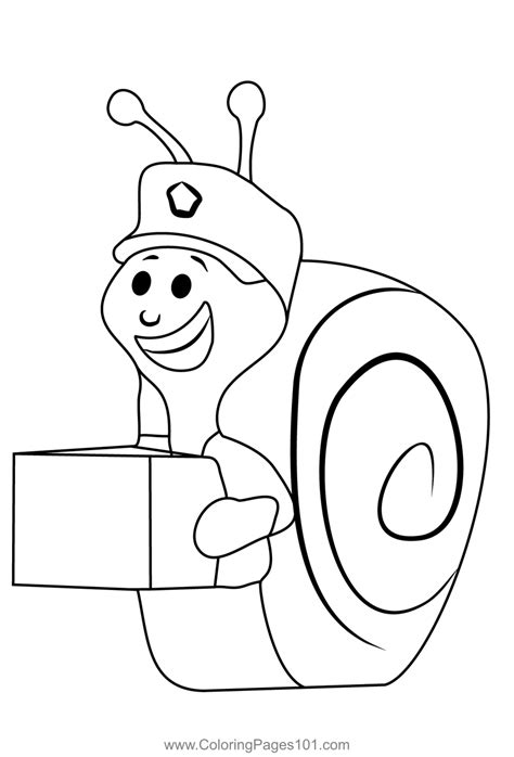 Bubble Guppies Coloring Pages Mail Carrier Snail Free Mail Carrier Coloring Pages - Mail Carrier Coloring Pages